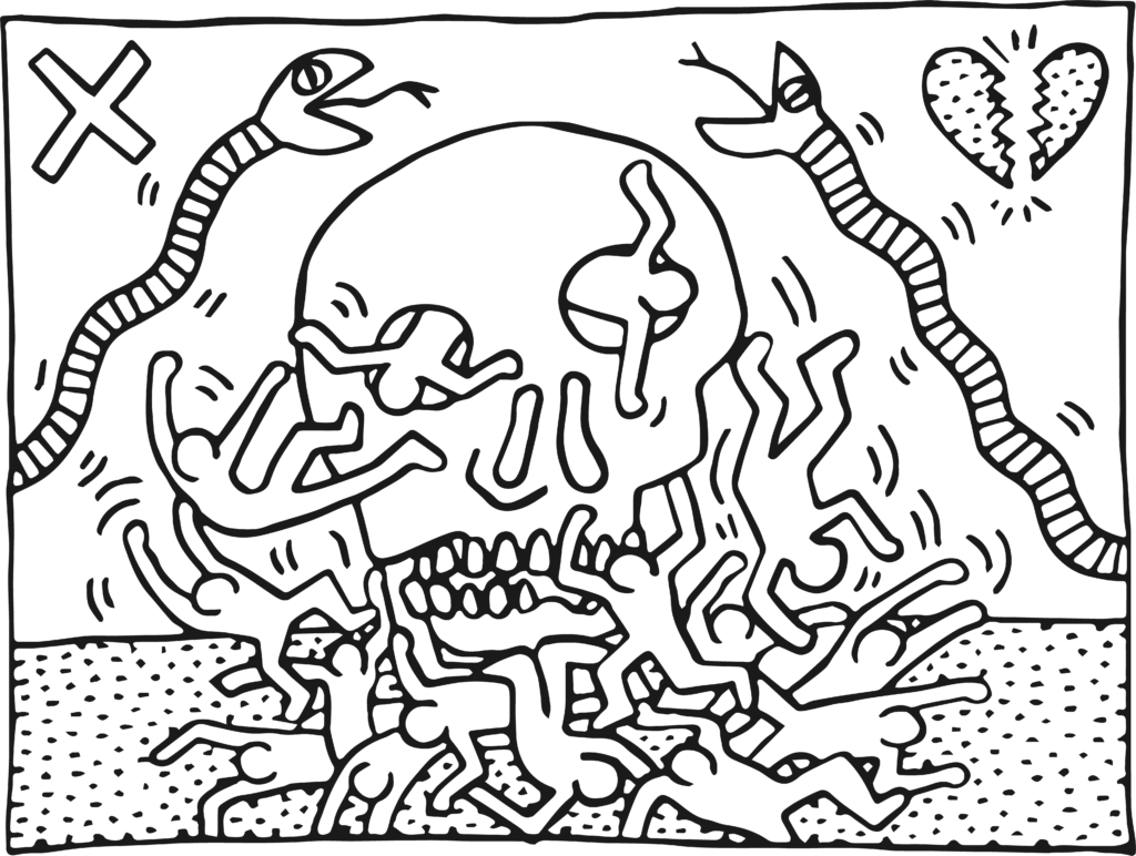 Coloring Keith Haring
